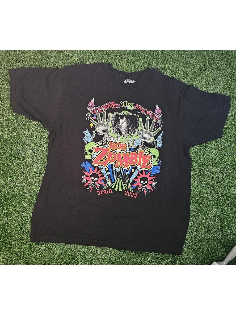 Rob Zombie Freaks On Parade 2022 Tour T-shirt, Tour Dates, Size XL Extra Large